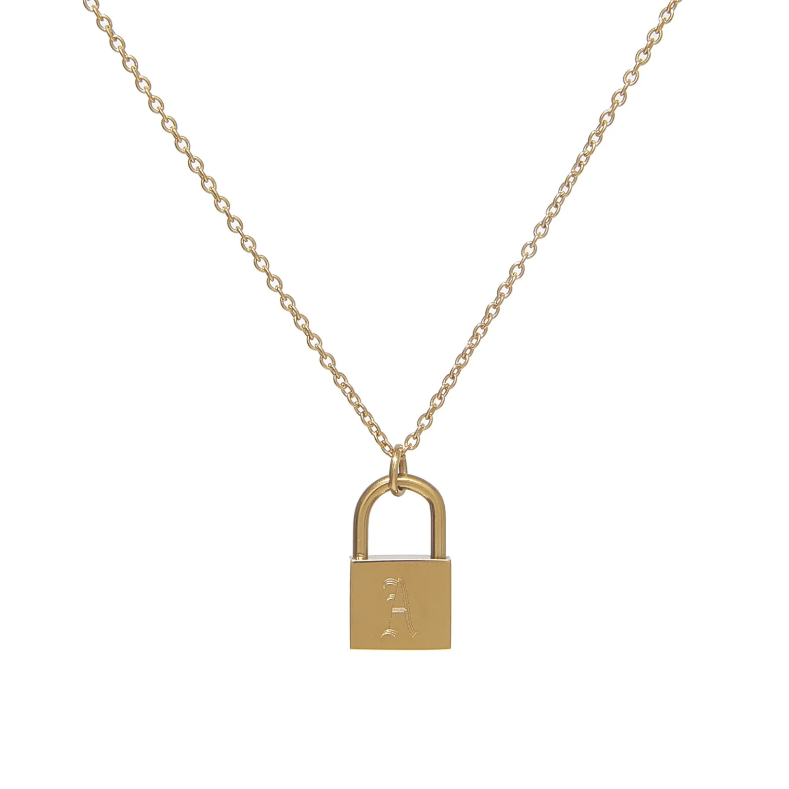 VibeSzn Old English Lock Necklace