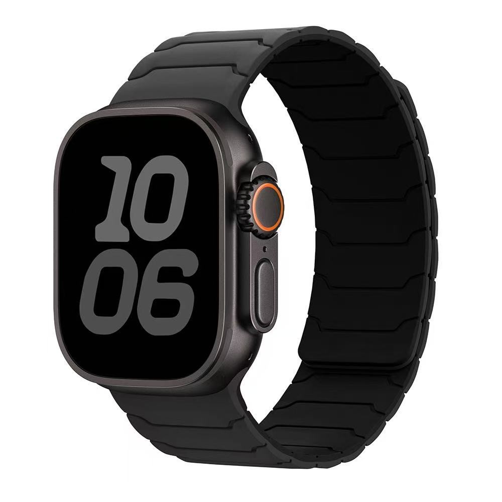 Suitable for Apple Watch/ S1-11/ Ultra/ SE – Armor Silicone Magnetic Strap-Gift