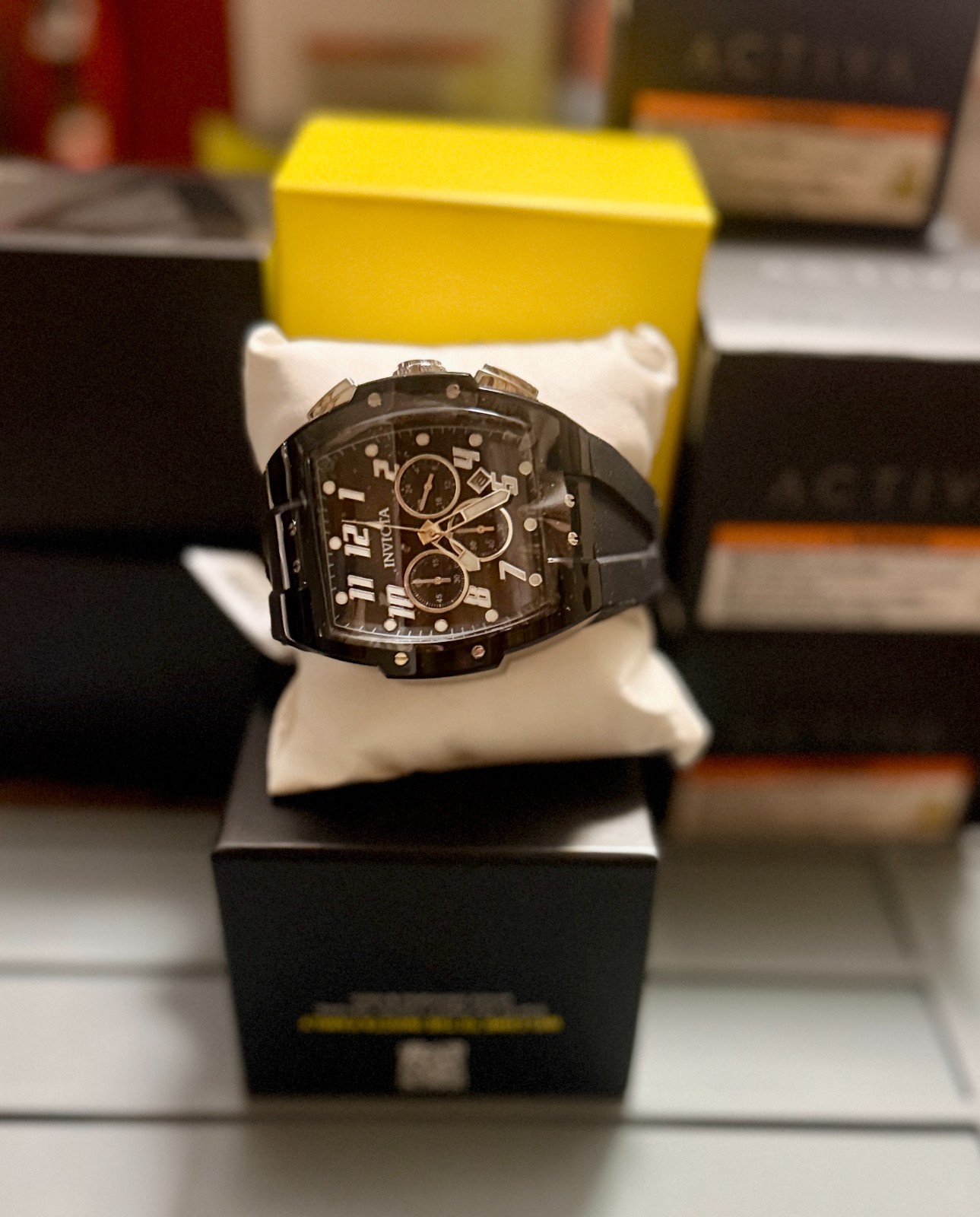 Invicta S1 Rally Kinesia Anatomic Men’s Watch 47mm Black (45480)