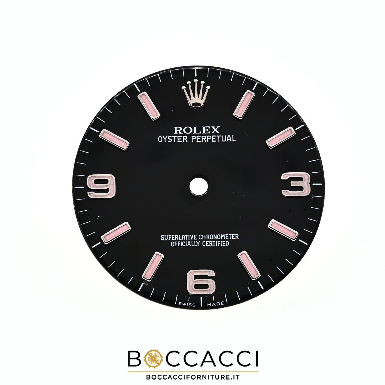 ROLEX Quadrante Dial OYSTER Perpetual 34mm Nero Indici Rosa ref ’’Swiss Made’…