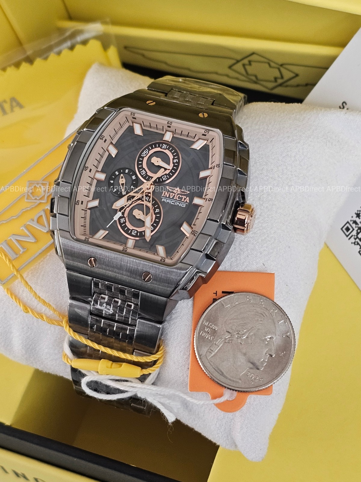 Invicta – S1 Rally – Gunmetal / Rose Gold Multifunction Quartz Mens Watch