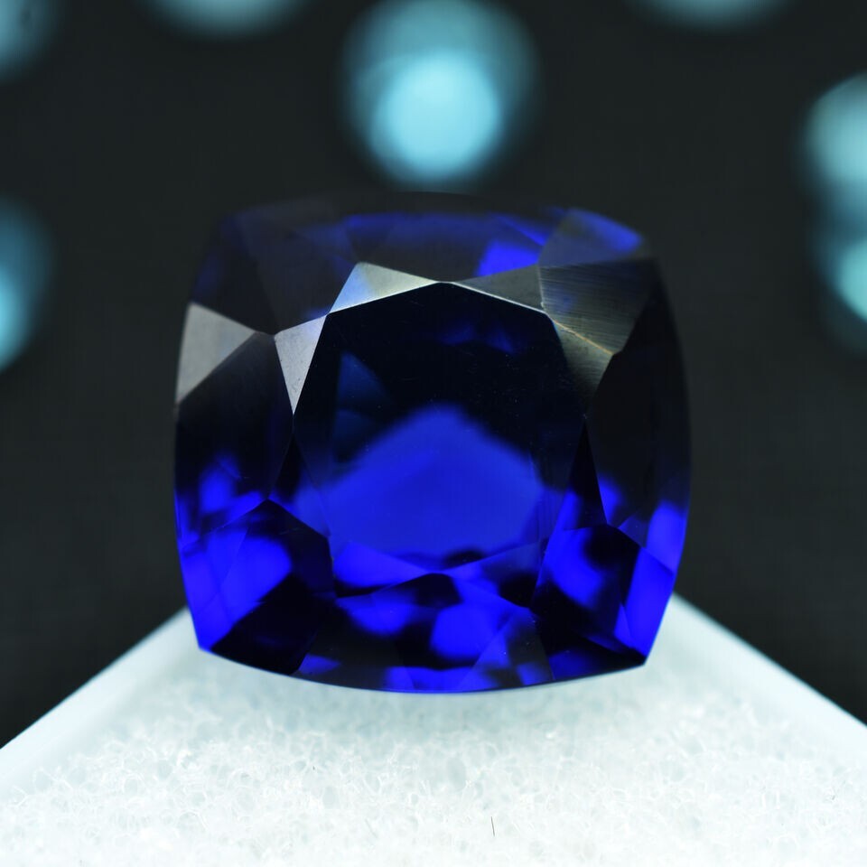 CERTIFIED 10 Ct Natural Flawless Ceylon Sapphire Cushion Cut Blue Loose Gemstone