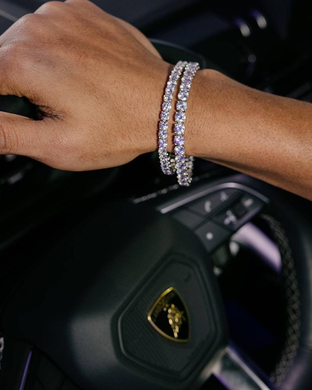 6.50mm Moissanite Tennis Bracelet in 925 Sterling Silver Luxury Unisex jewellery