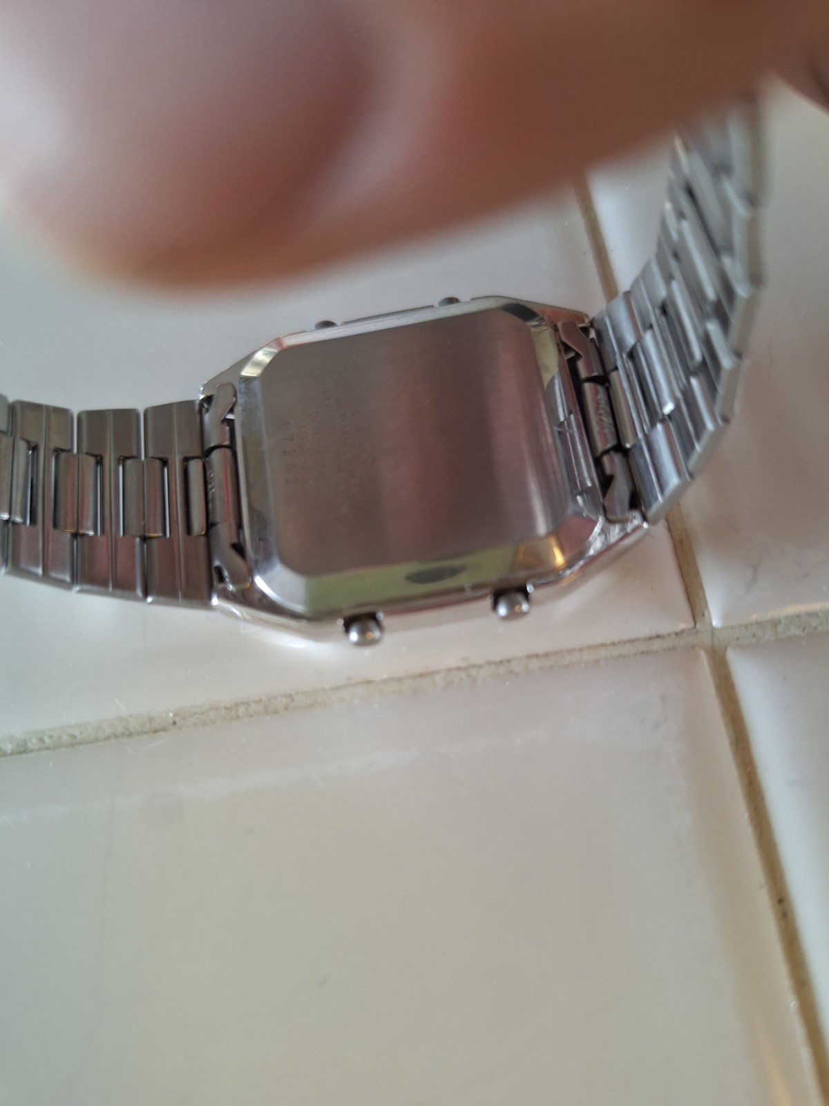 Vintage Rare 1981 Seiko D138-4010 Running Man Mens Watch Nice!!!