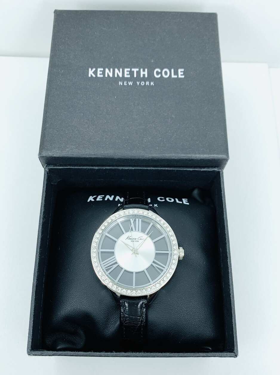 Kenneth Cole Women’s KC2866 Transparent Round See-Through Dial Watch 10018853