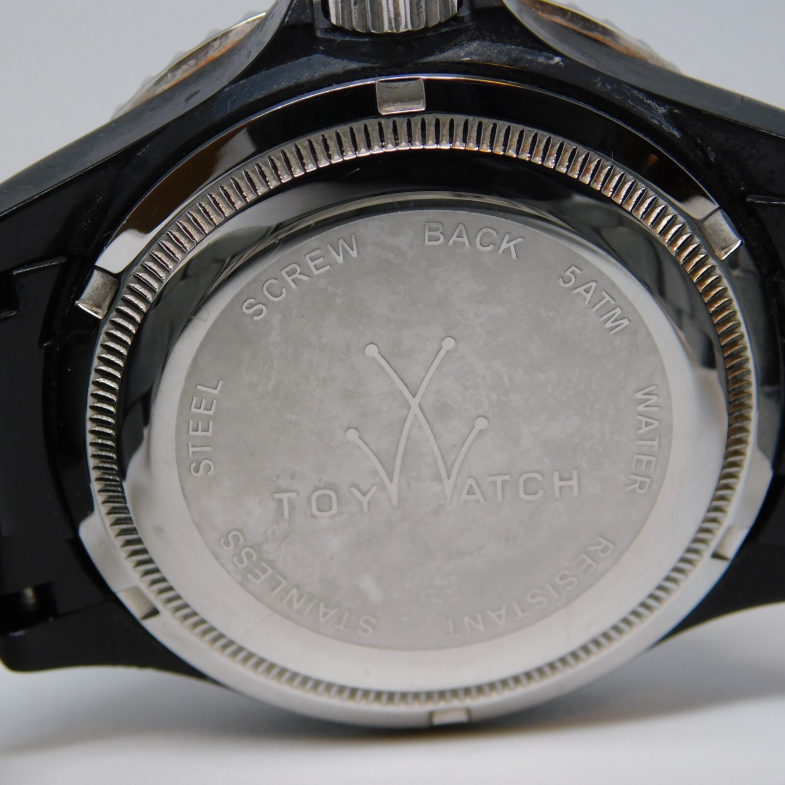 ToyWatch Black Tone Quartz Analog Unisex Watch Sz. 6 1/2″ New Battery