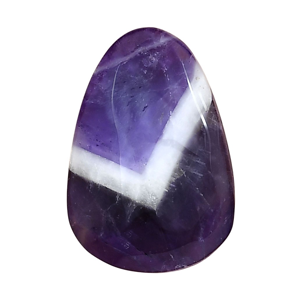 Natural Chevron Amethyst 27.8×19.2×5.5 mm Fancy Polished Gemstone LS01048-12