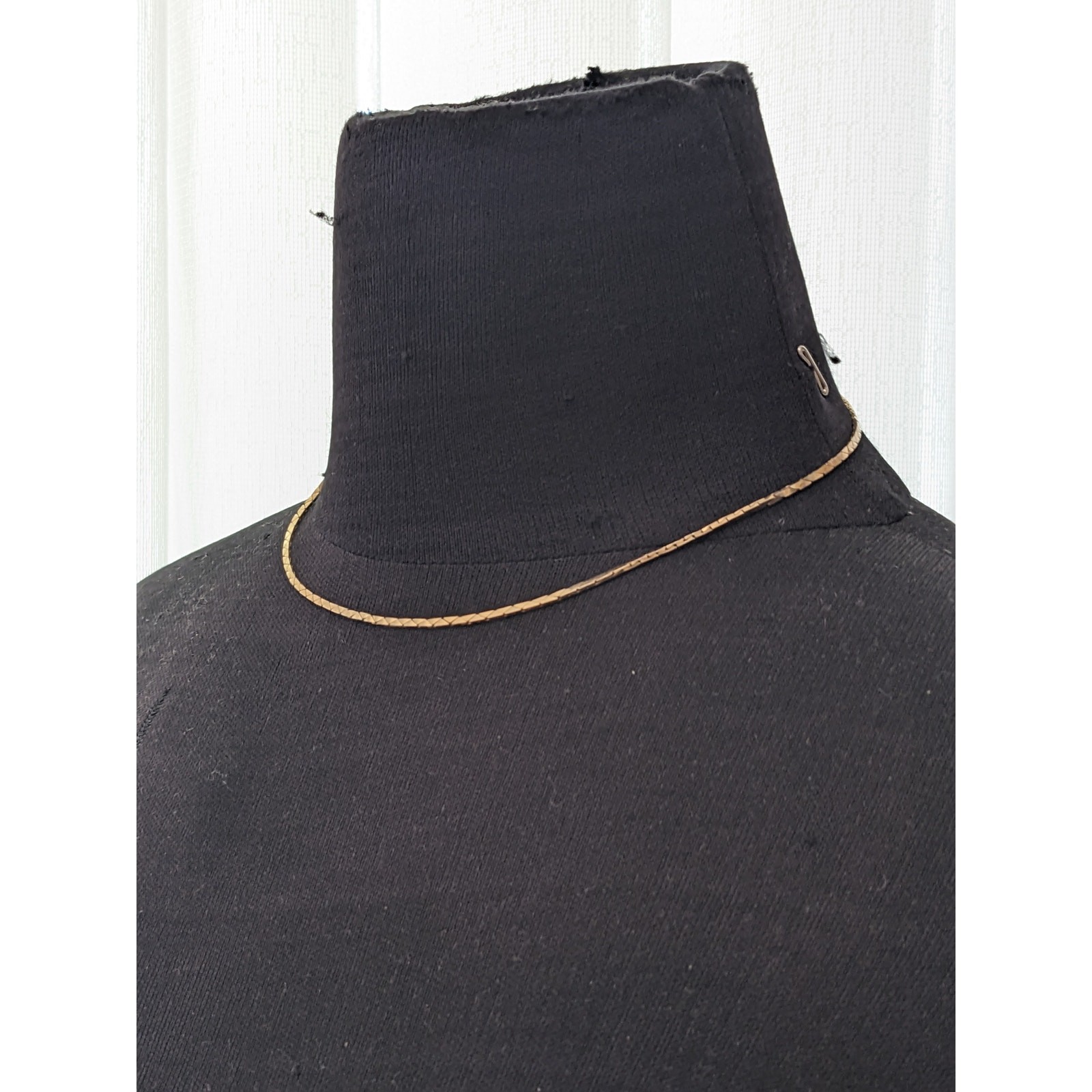 Vintage Unmarked 14k Yellow Gold Triangle Link Chain Necklace 16.5in