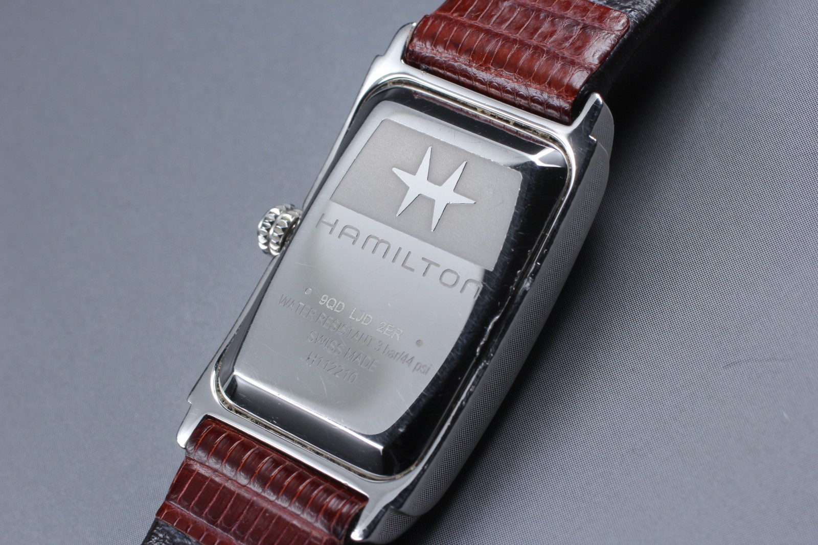 [Exc+5] Hamilton Ardmore H112210 Silver Women’s Square Quartz Watch From JAPAN