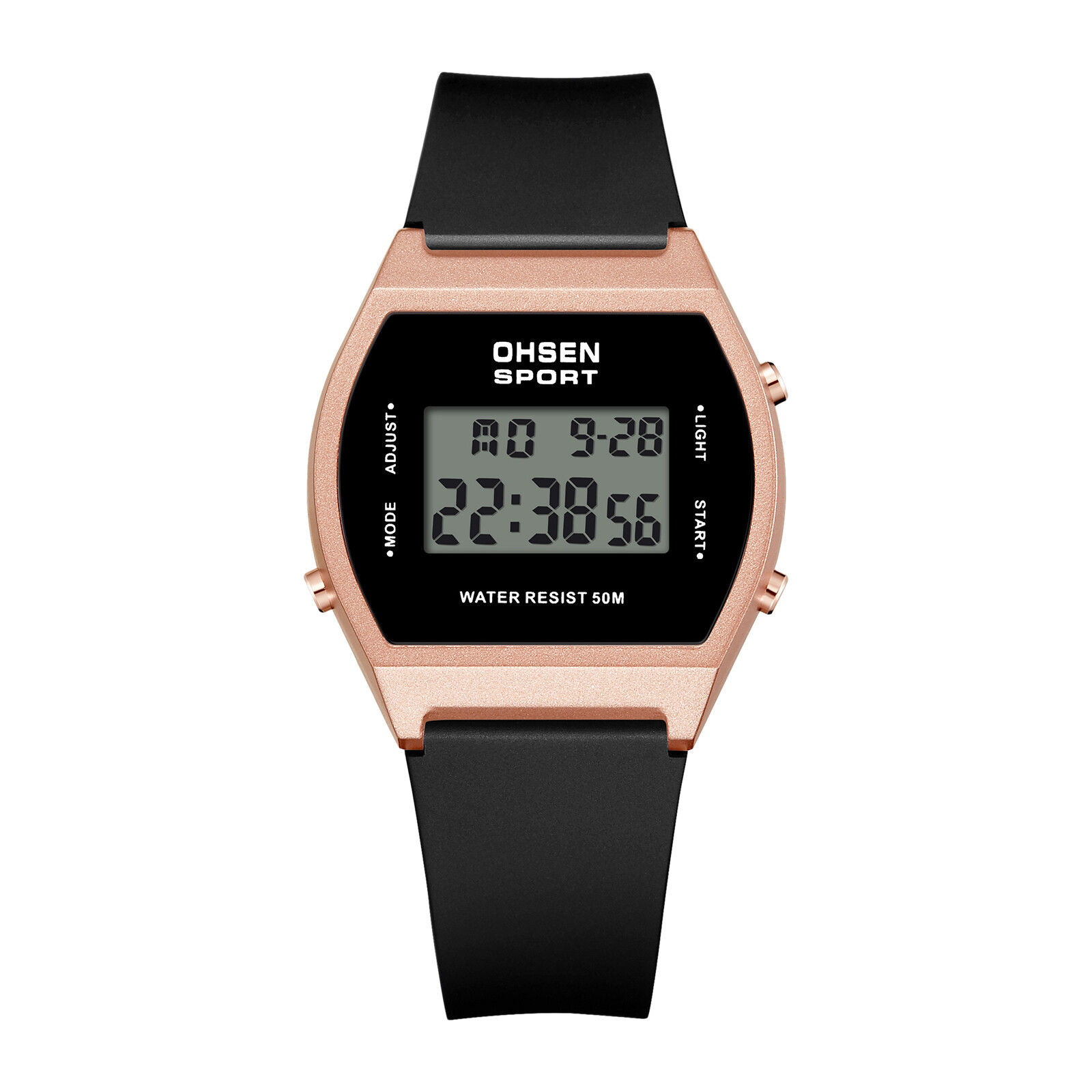 Men Women Waterproof LED Digital Sports Wristwatch Casual Backlight Teens Watch