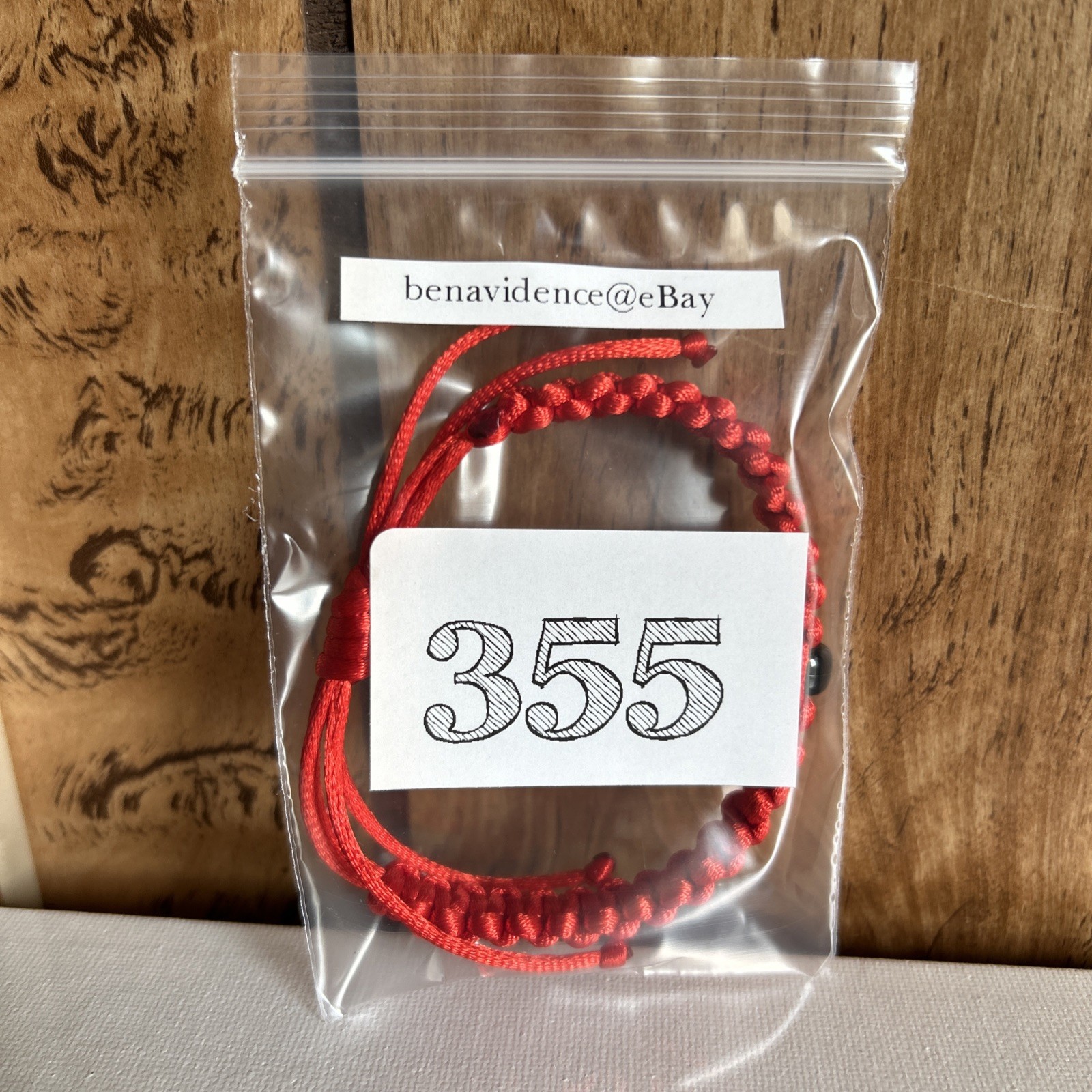 ALBANIA Handmade Bracelet – RED & BLACK – Satin Nylon Rattail Cord HANDMADE