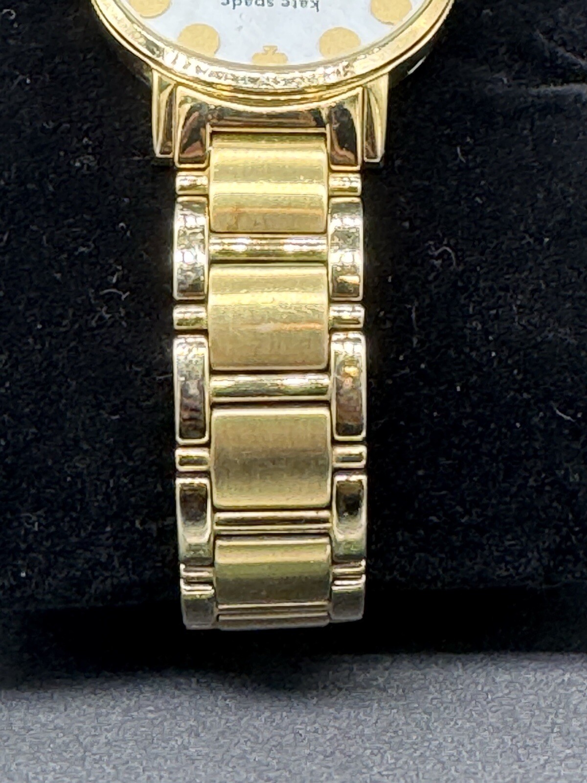 Kate Spade New York Metro Dot Womens Gold Stainless Analog Quartz Watch 0737