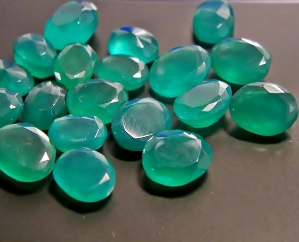 500 CARAT GREEN ONYX LOOSE GEMSTONE LOT INSTEAD PERFECT OVAL FACETS GEMS OVALISH