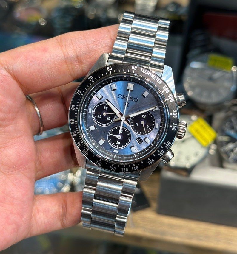 Seiko Prospex SSC935P1 SpeedTimer Solar Chronograph Blue Men’s Casual Watch