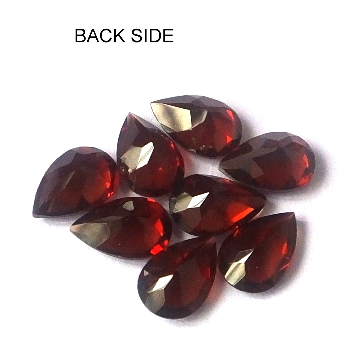 AAA+ Natural Red Garnet 5X7 mm Pear Faceted Calibrated Wholesale Loose Gemstone