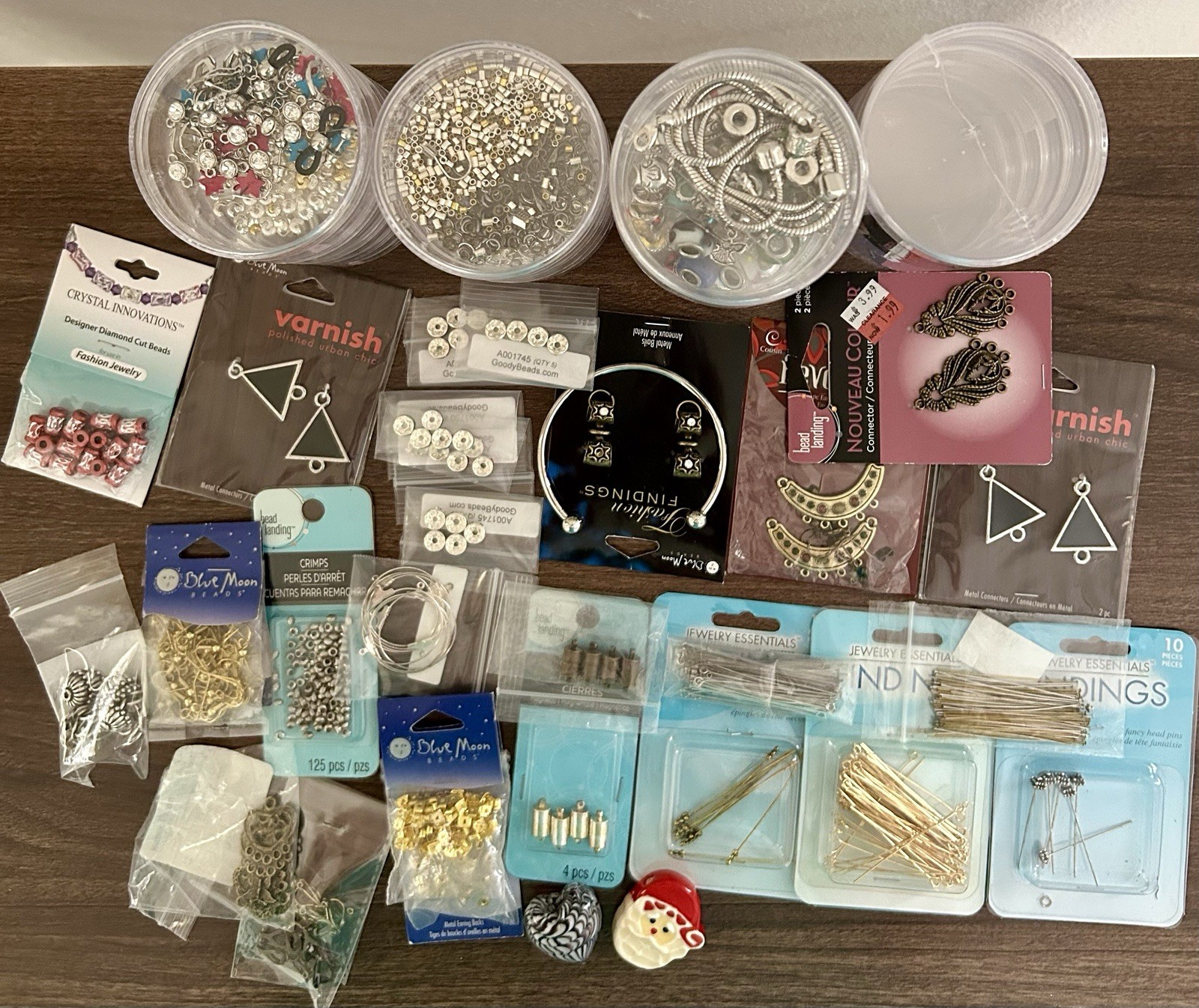 Mixed Lot Beads, Charms, Findings, & Jump Rings Connectors