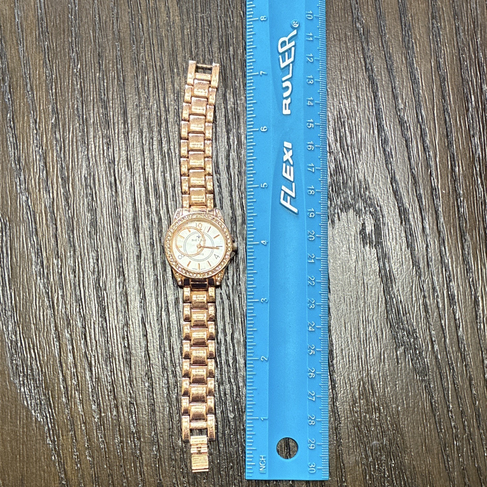 Bell & Ross Quartz Women’s Dress Rose Gold-Tone Bracelet Watch White Dial