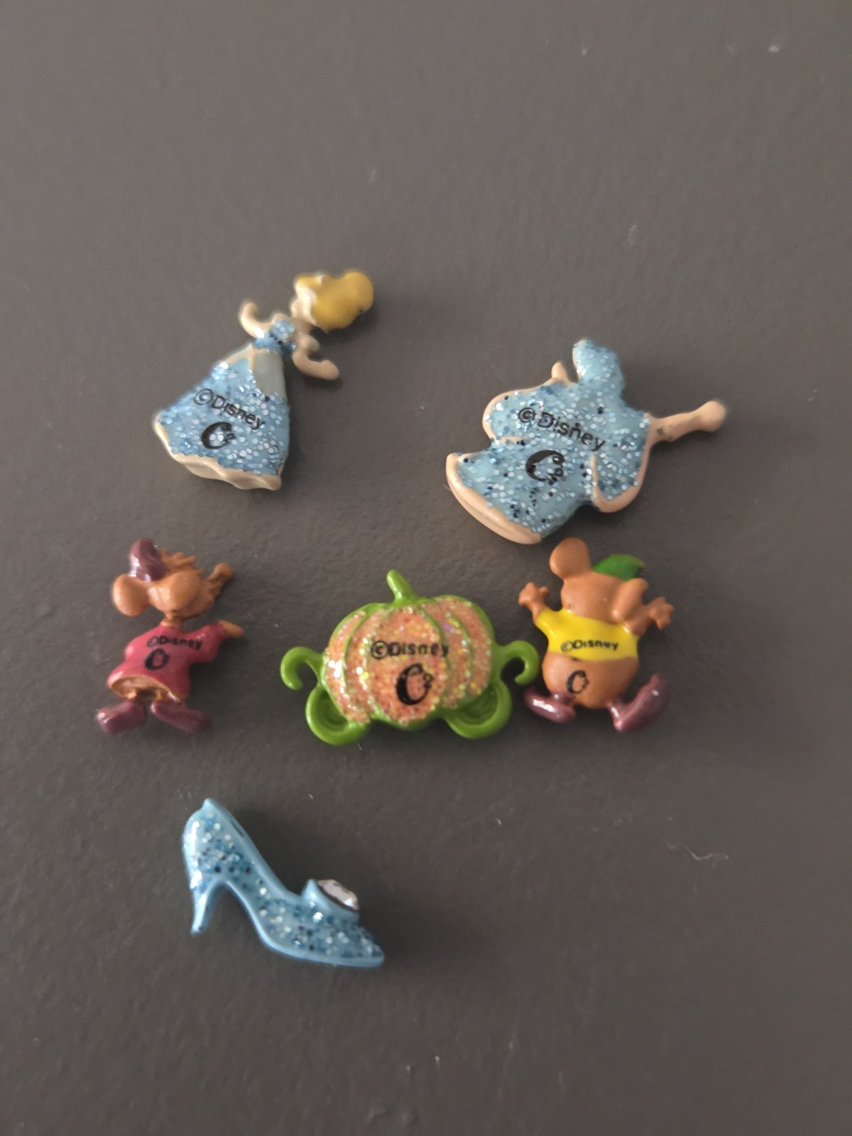 Origami Owl DISNEY Cinderella Set Of 6 Charms, All NEW AS PICTURED