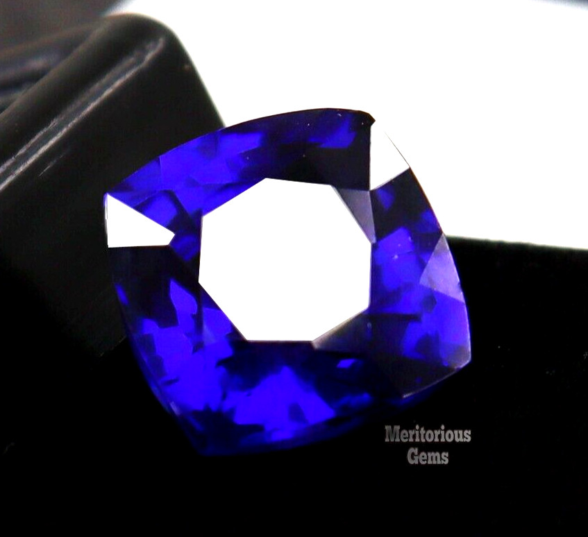 10 Ct Natural Flawless Ceylon Sapphire Cushion Cut CERTIFIED Blue Loose Gemstone