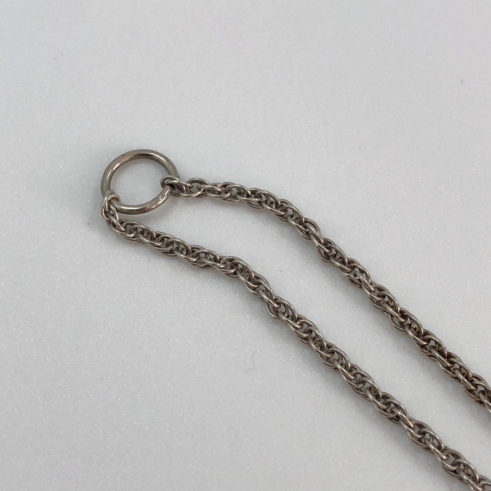 Silver UnoAErre Rope Chain Necklace – Italian Hallmarks – 51cm 20″ 4.3g
