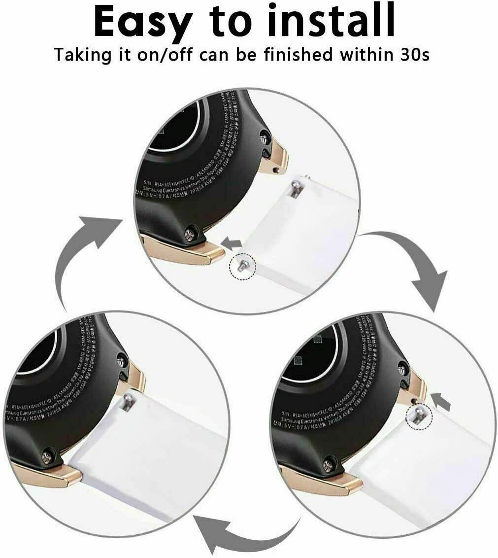 20mmFor Garmin Forerunner 245 / 645 /Music Silicone Sports Band Strap Breathable