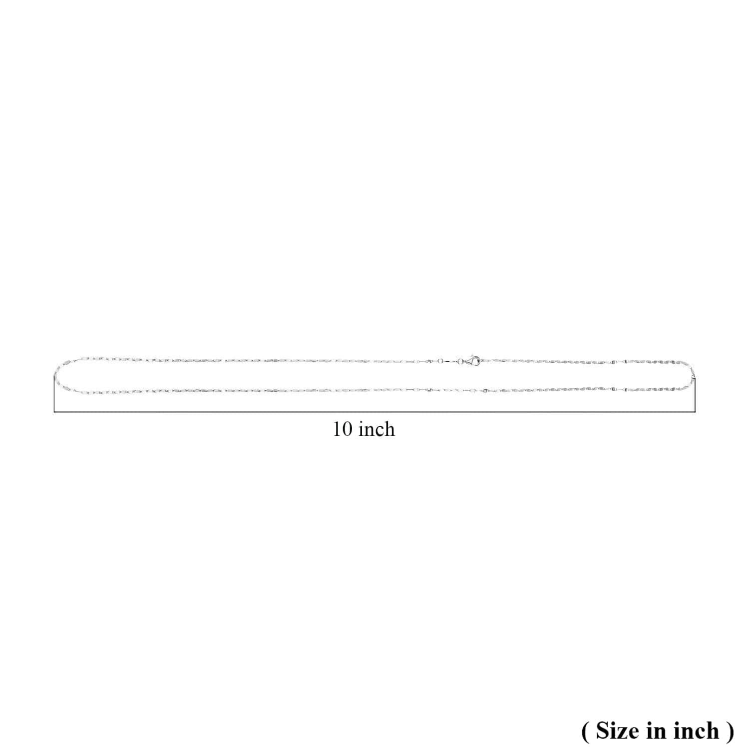 950 Platinum Link Chain Necklace Jewelry Gift for Women 2.90 Grams Size 22″