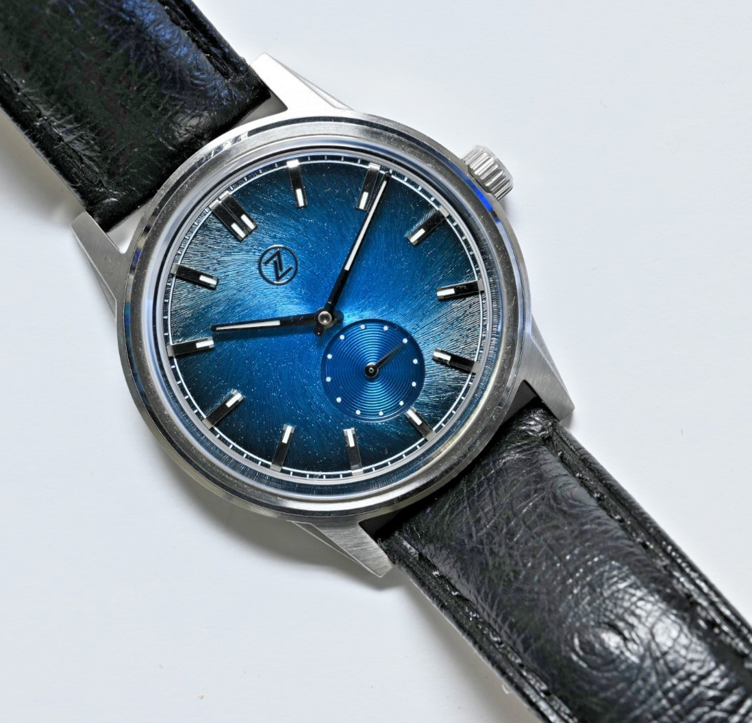 Zelos Nova 38mm Teal Whirlpool Dial Limited Edition 100 ETA Peseux 7001