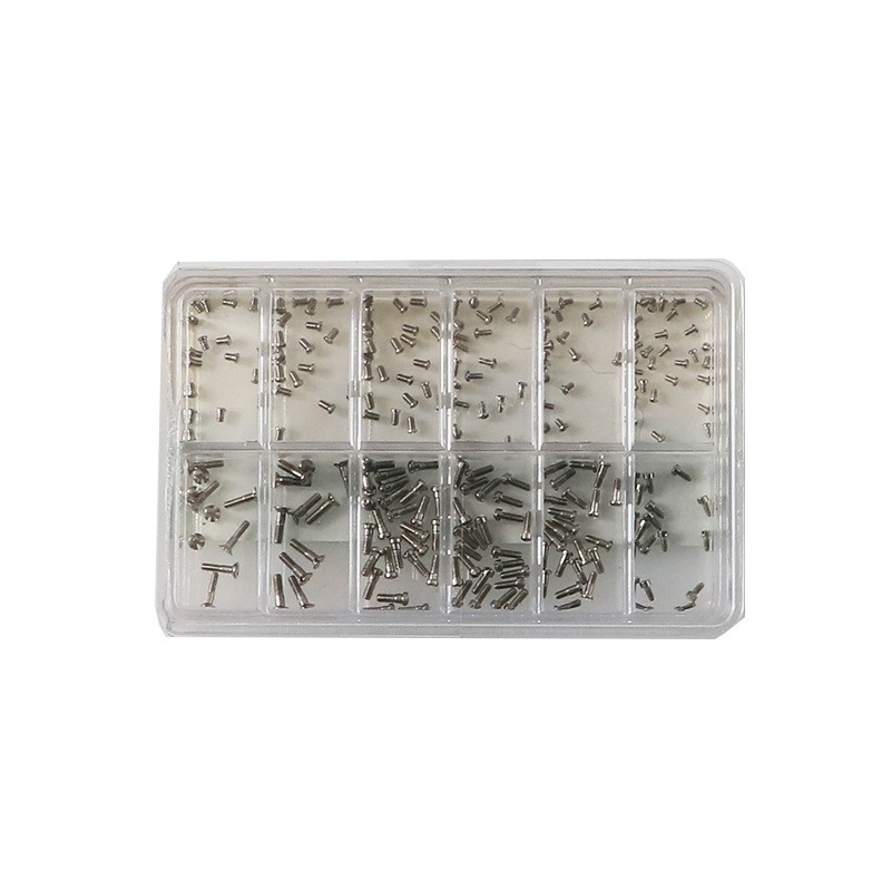 120Pcs Stainless Steel Watch Back Case Cover Screws Assortment Sizes Repair Part