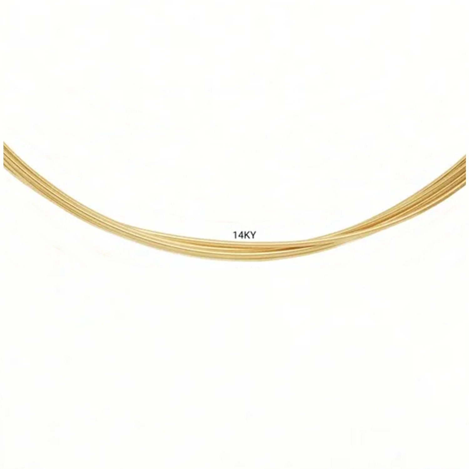 14K Solid Yellow Gold Wire Round Half Hard Standard 18-24 Gauge 6 inch Lengths