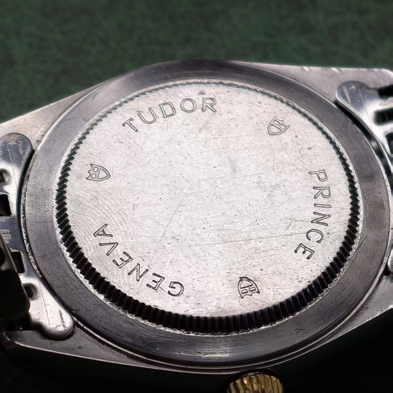 Tudor White 10-Diam Roman Dial Prince Date 74033 Men’s Watch Automatic 34mm