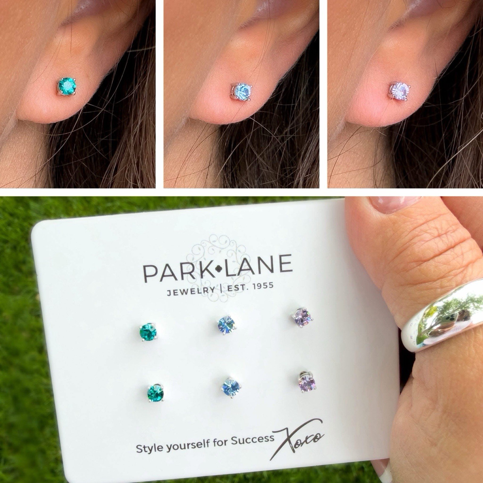 Park Lane MICRO STUDS- Set Of 3 Pairs Of 4mm Stud Post Earrings Retail $42