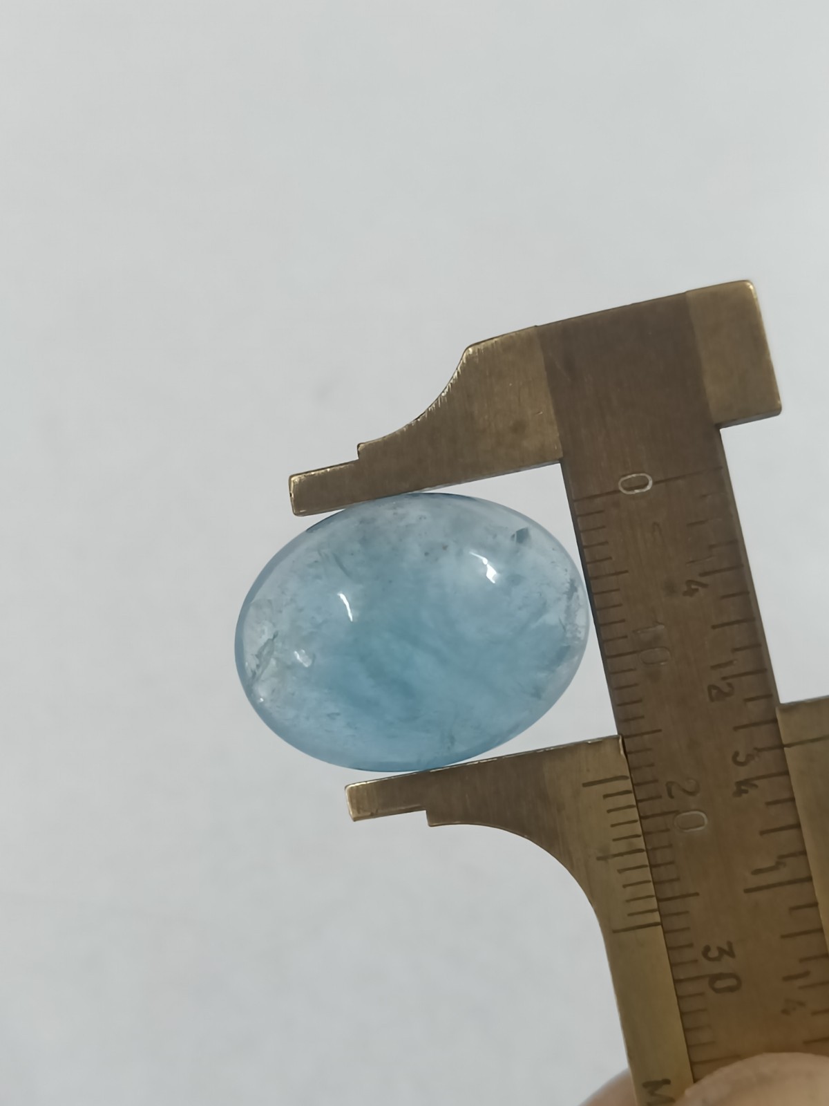Aquamarine Dark Blue Color Oval Cab 17.5 x 22.5 x 9 MM 24 Ct Natural Gemstone