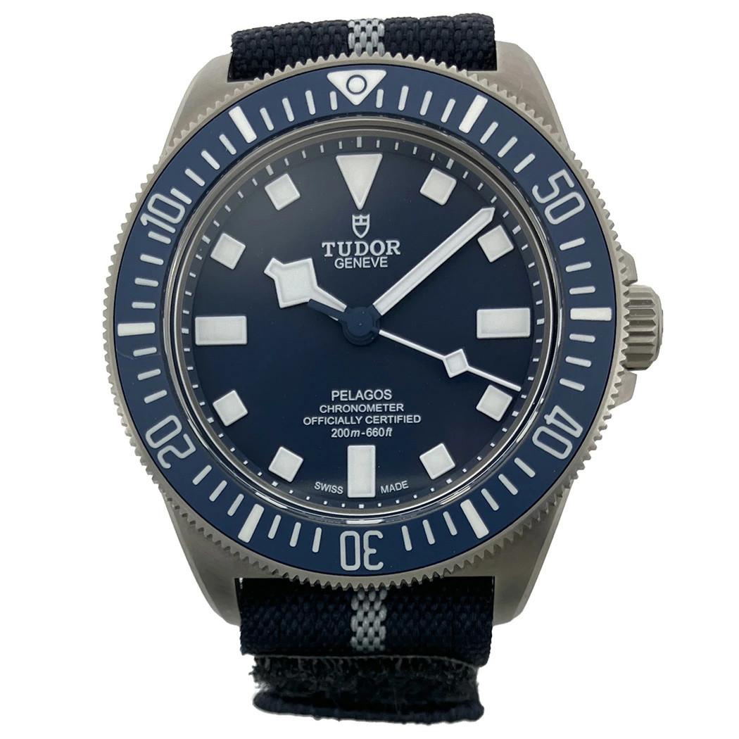 TUDOR WATCH PELAGOS FXD 25707B/24 PELAGOS BLUE DIAL TITANIUM AUTOMATIC MEN’S F/S