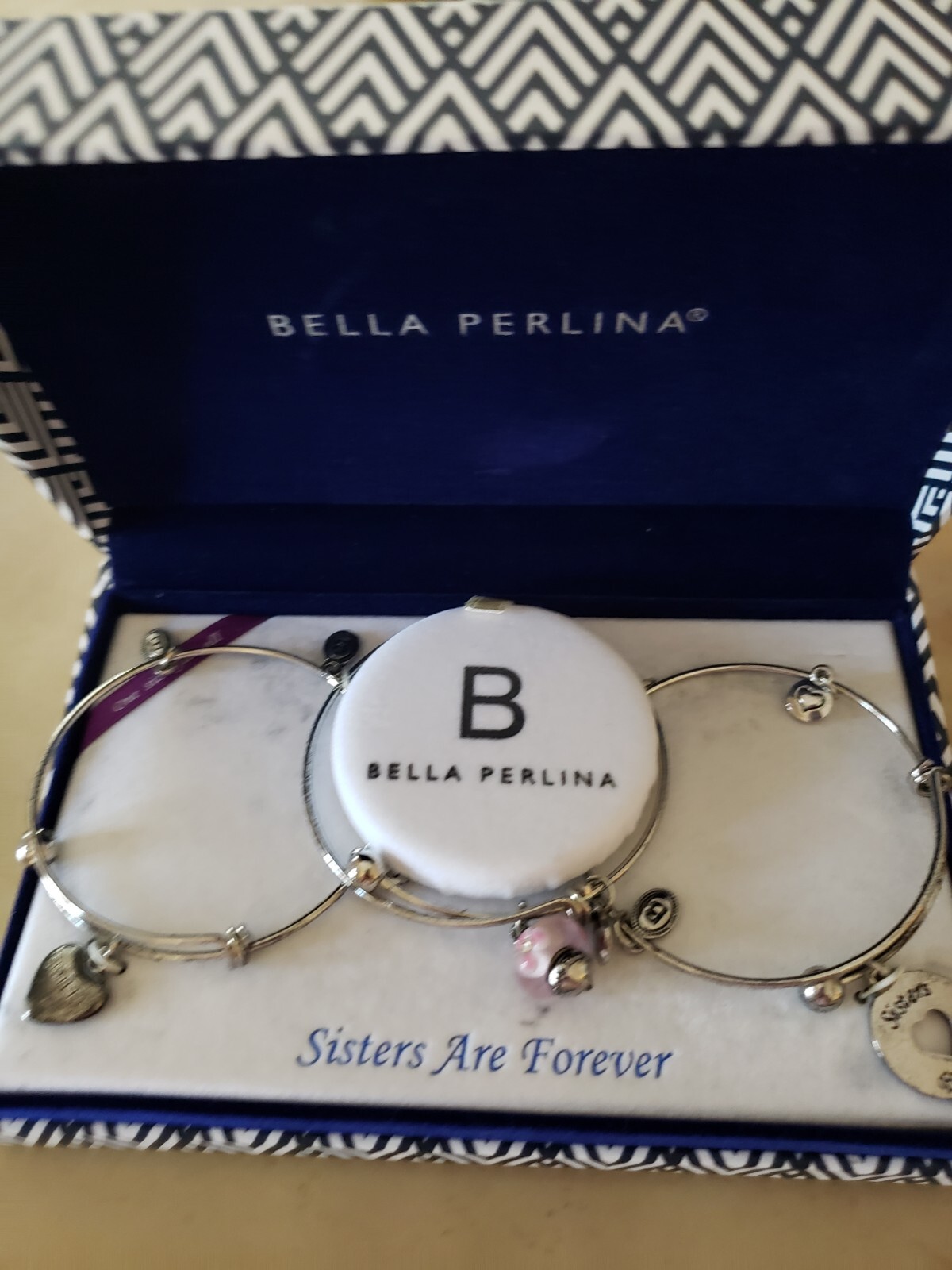 Bella Perlina Sterling Silver Bracelet Set – Sisters Are Forever
