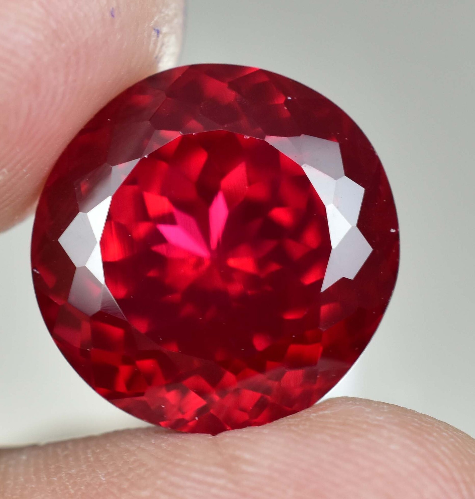 21.25 Ct Natural Mozambique Blood Red Ruby Certified Stunning Loose Gemstone
