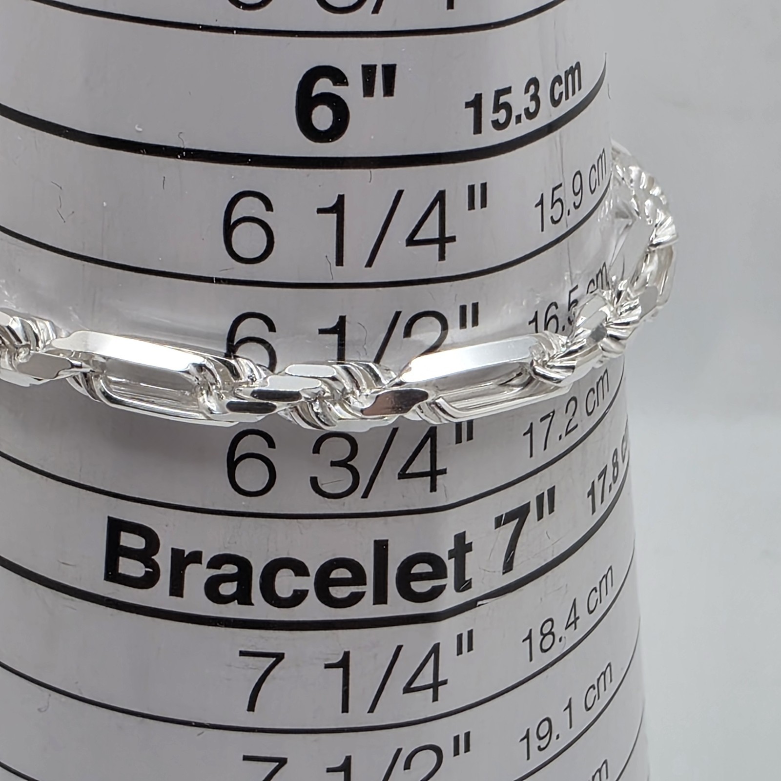 New Italy 925 Sterling Silver Figarope Milano Bracelet Fits 6.5″Wrist 10.4g