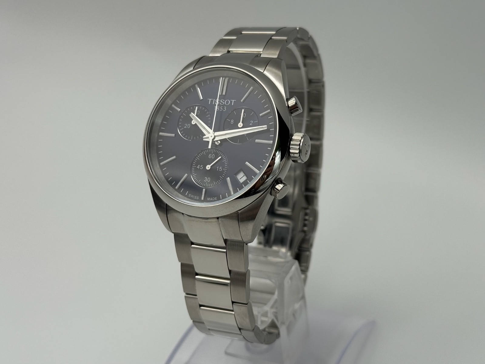 TISSOT PR 100 Chronograph 40mm Blue Dial Watch T150.417.11.041.00