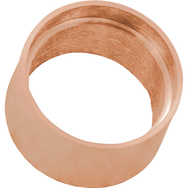 14k 18k 950 .925 Round Tube Bezel Set Setting w/Bearing One Stone Mount 1.75-8mm