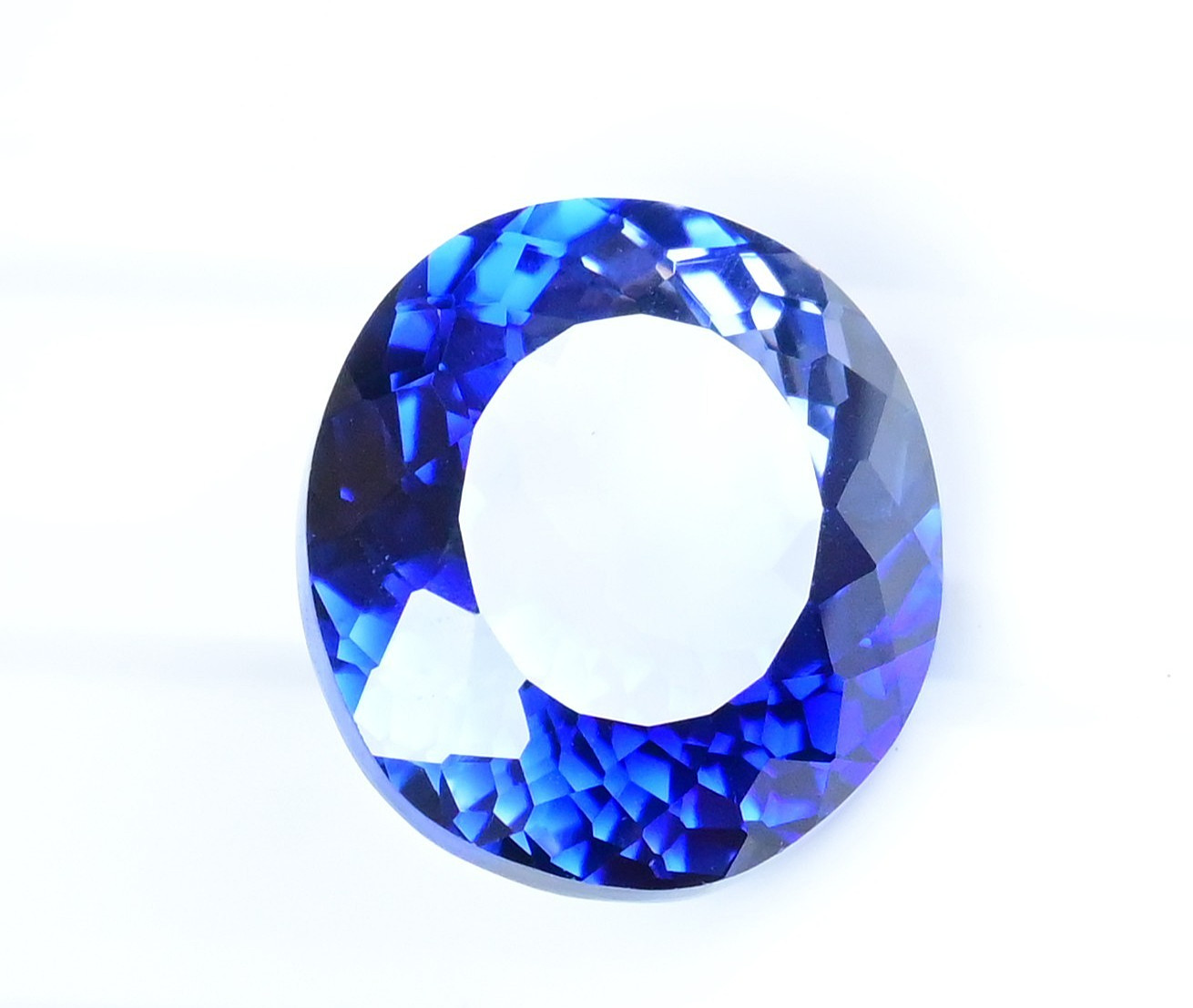 24.95 Ct Natural Montana YoGo Blue Sapphire Oval Certified Flawless Gemstone