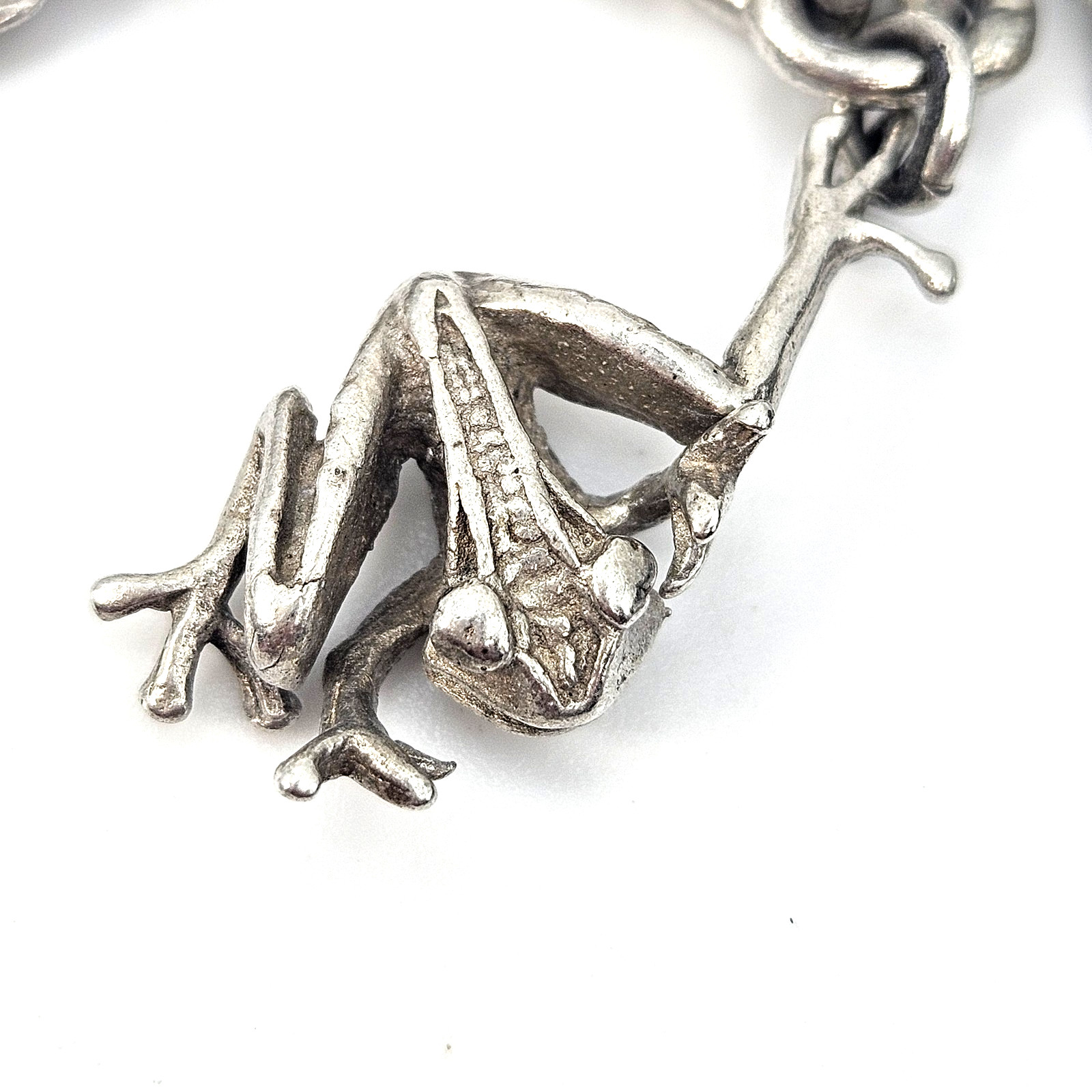 Vintage Sterling Silver 10 Charm Bracelet Nautical Animal Theme 35.4g