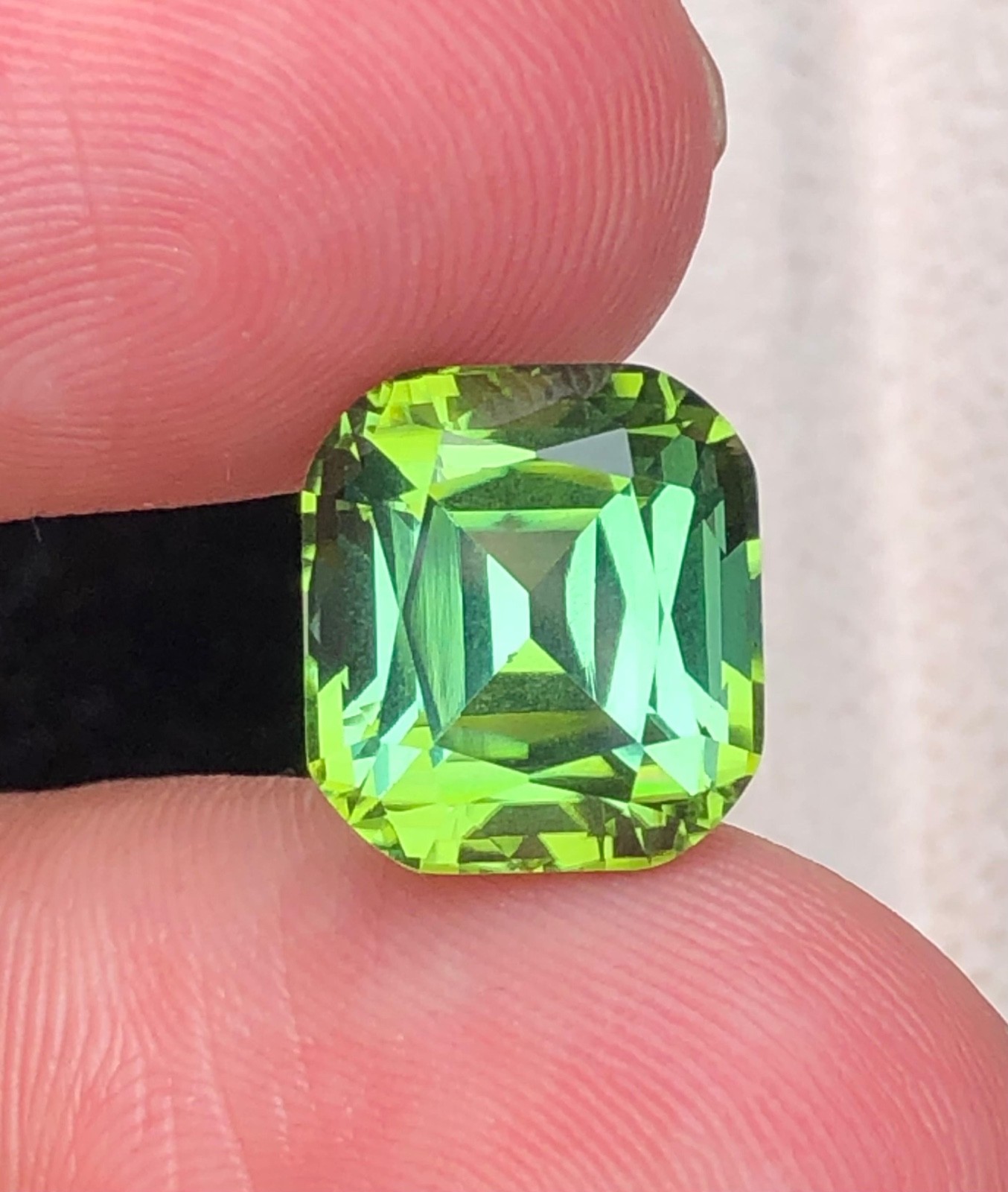 6.80 Carat Natural Tourmaline cushion cut Origin Afghanistan
