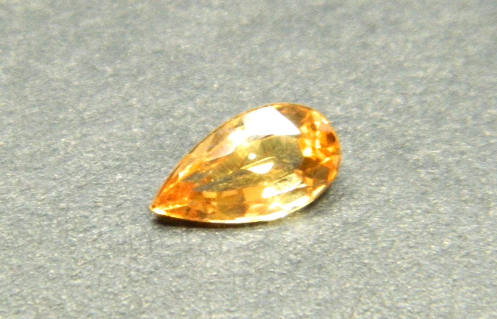 Imperial Topaz 1.05 Ct Clarity IF Pear Cut Natural Golden Brazil I198