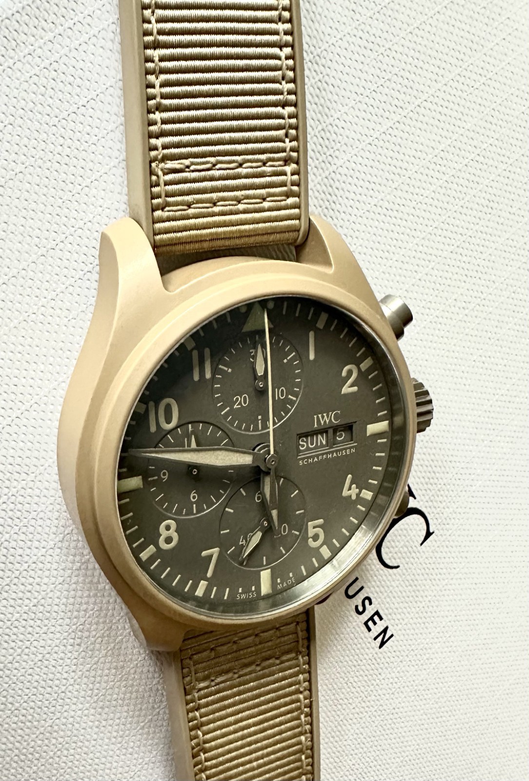 IWC Mojave Desert Chrono 41 TOP GUN Ceramic Pilot’s Watch IW389402 MSRP $12,900