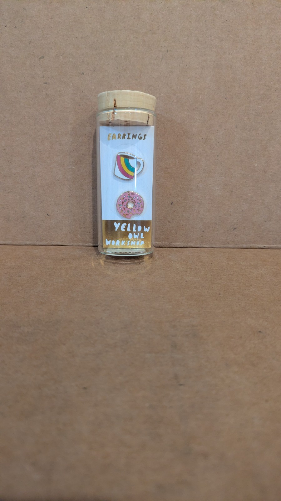 Yellow Owl Workshop Coffee and Donut Stud Earrings