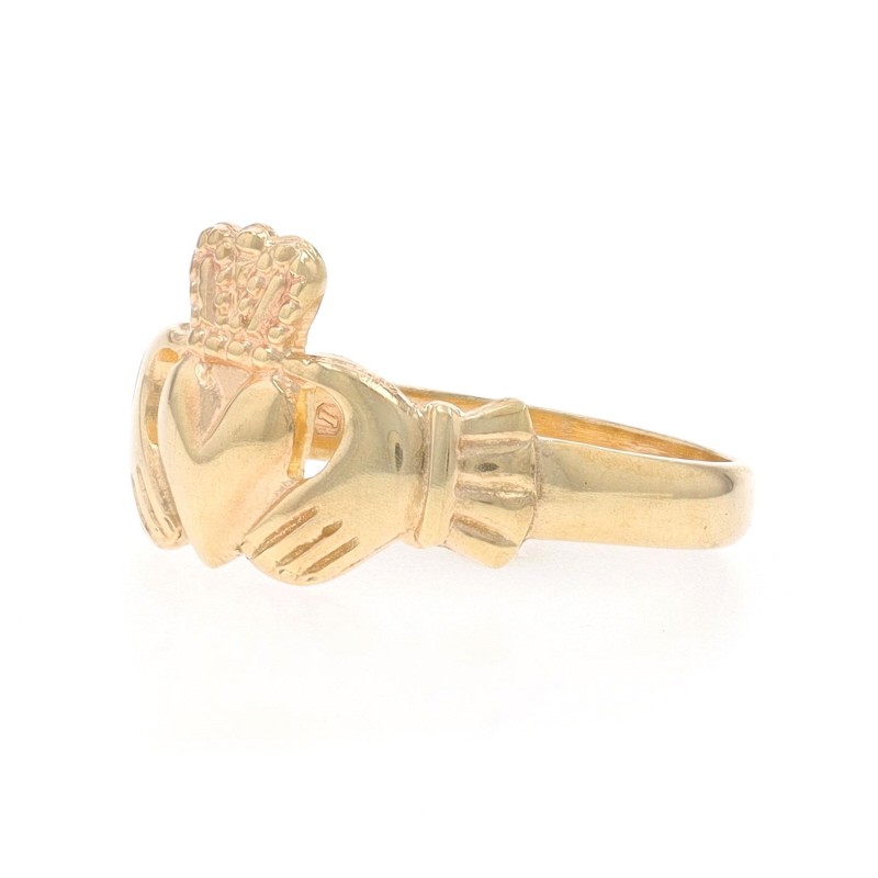 Yellow Gold Claddagh Ring 10k Love Loyalty Frienship