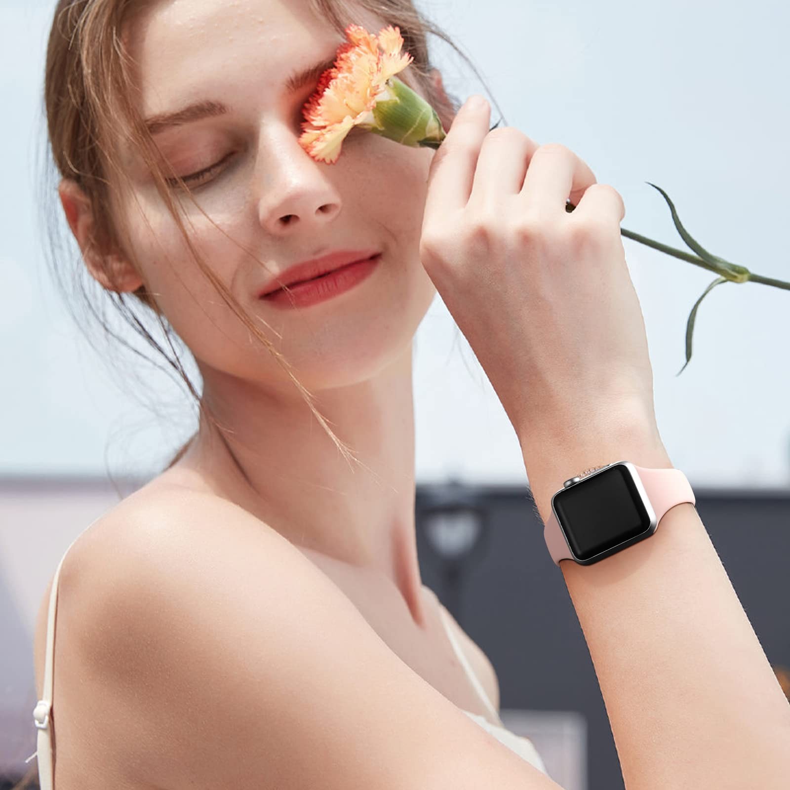 38mm/40mm/41mm/42mm(series 11 10), Black/ Nude/ Starlight/ White/ Sand Pink/…