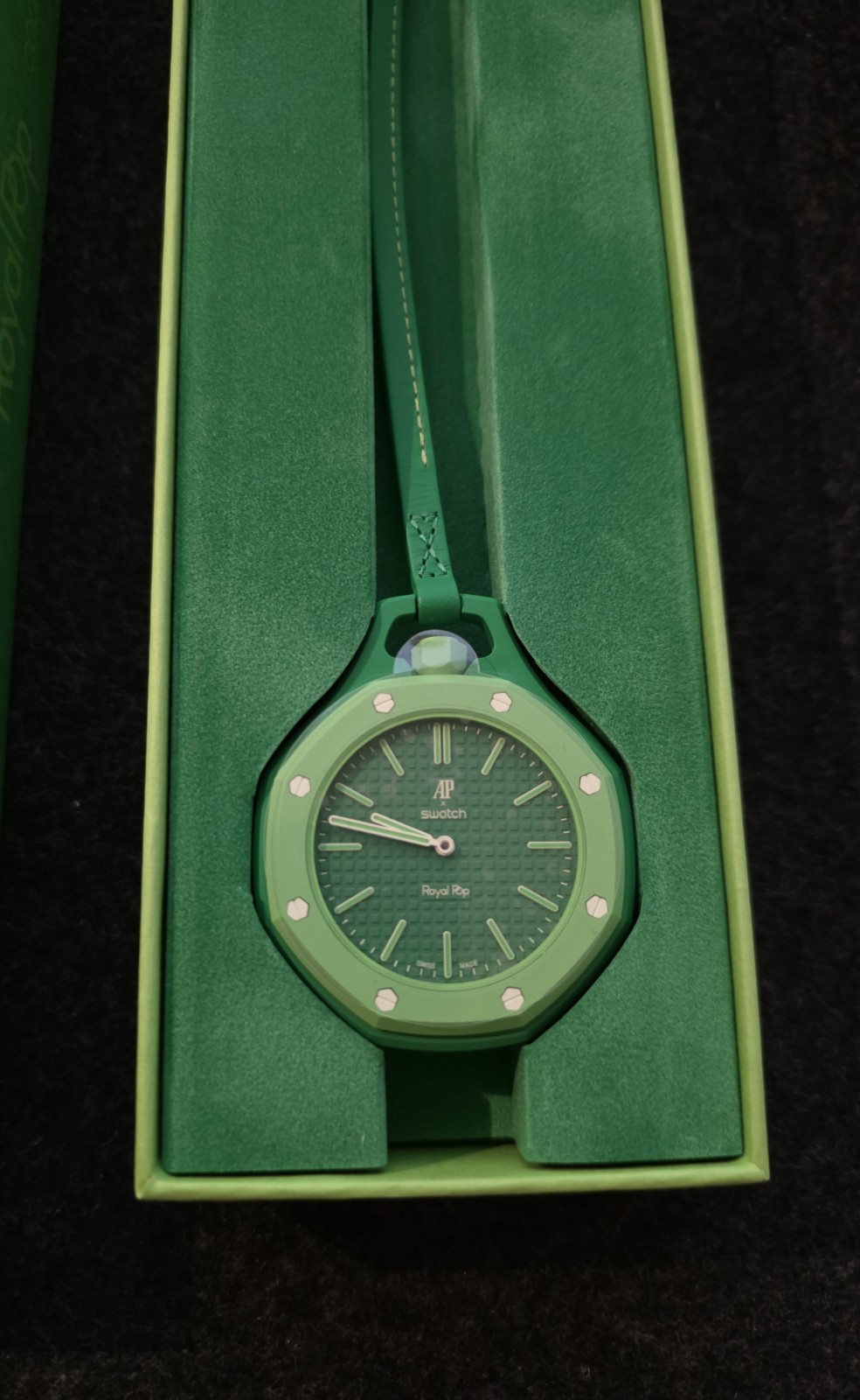 Brand New Swatch × AP Royal Pop “Green Eight” With Strap Band ✅️ 100% AUTHENTIC