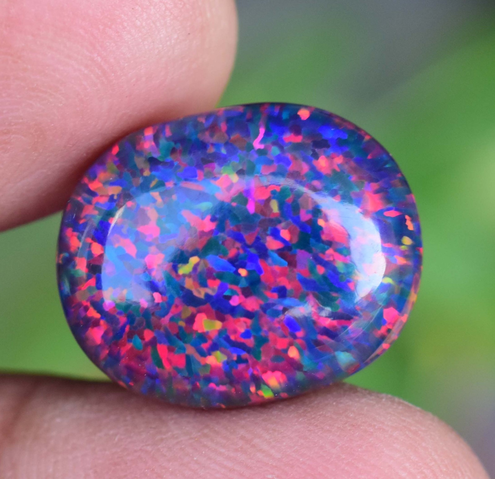 10.00 CT Natural Ethiopian Black Fire Opal Certified Very Rare Precious Gemstone