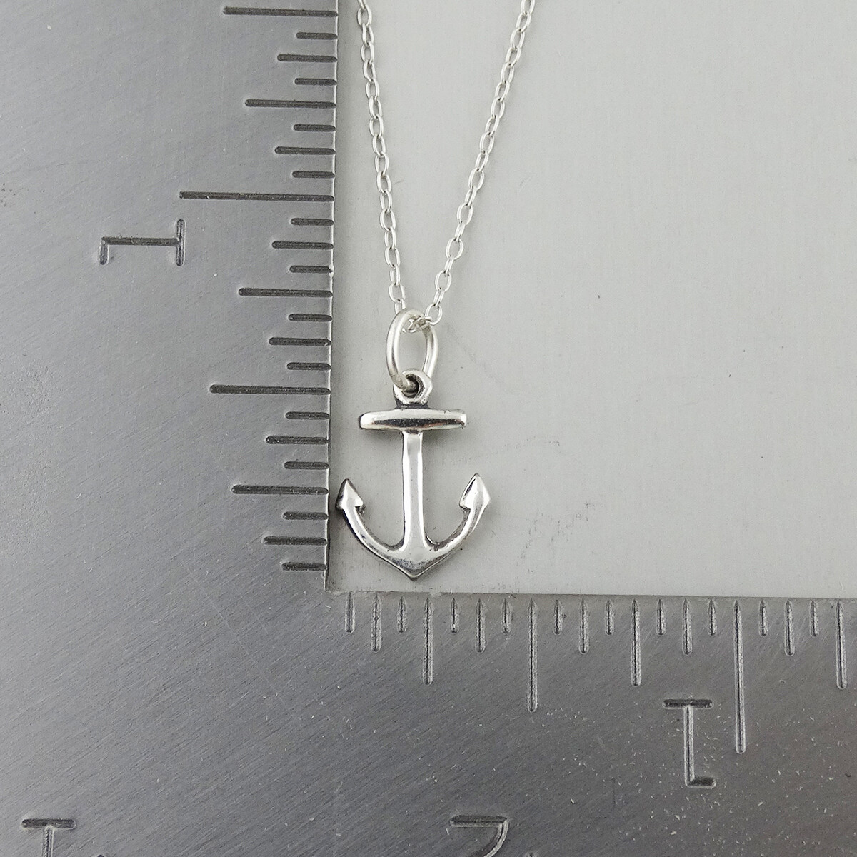 Anchor Charm Necklace – 925 Sterling Silver – Nautical Anchors Ocean Boat NEW