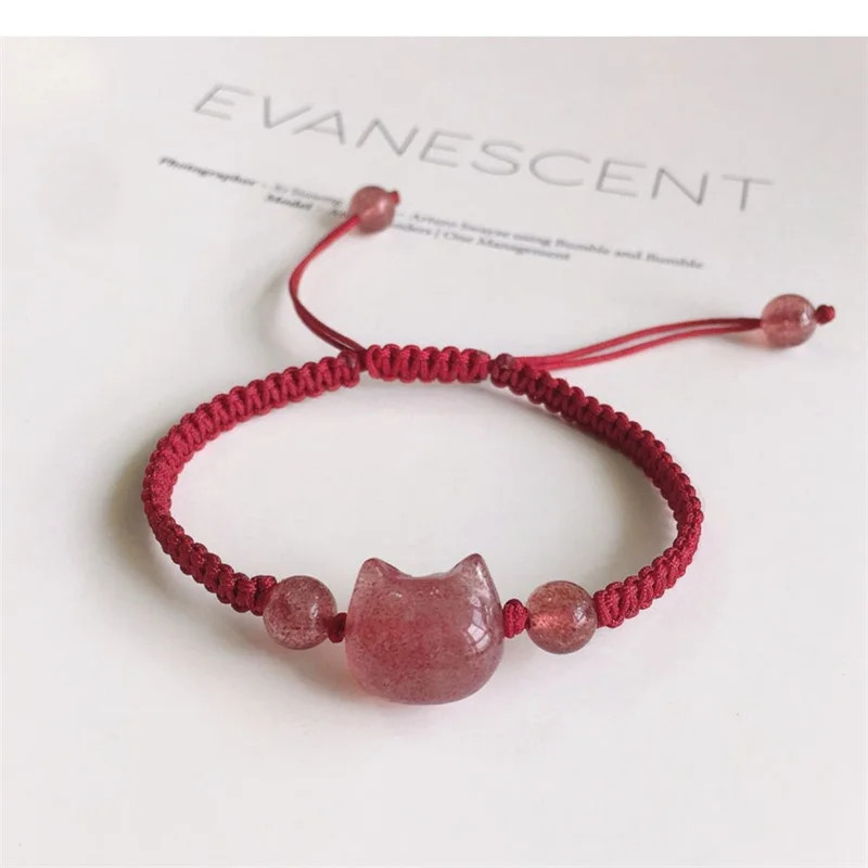 Enamel Cat Bracelet Womens Jewelry Gift